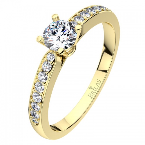 Lenka G Briliant - oblíbený zásnubní prsten ze žlutého zlata