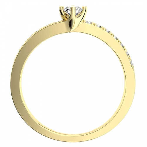 Petronela G Briliant (3,25 mm) - zásnubní prsten ze žlutého zlata