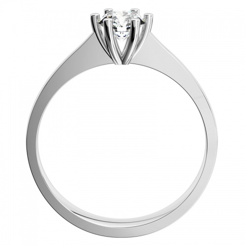 Darina W Briliant (3,4 mm) - zásnubní prsten v bílém zlatě
