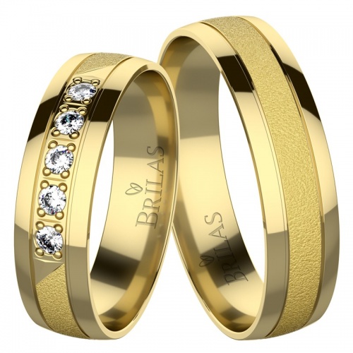 Rufian Gold - elegantní snubní prstýnky ze žlutého zlata