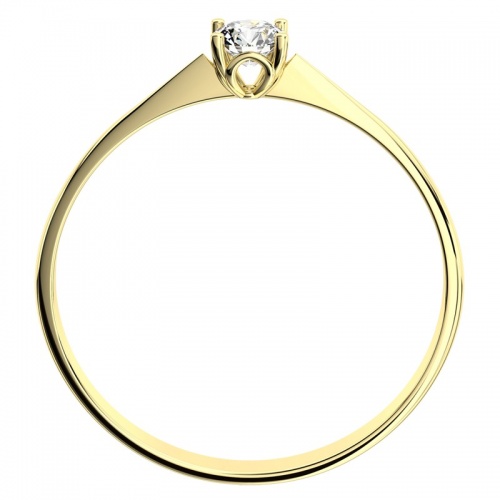 Lyra G Briliant - tradiční zásnubní prsten ze žlutého zlata
