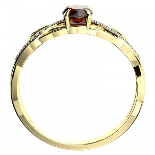 Kelt Gold - půvabný zásnubní prsten ze žlutého zlata