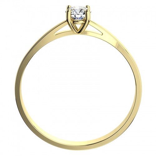 Leona Gold  - zásnubní prsten ze žlutého zlata 