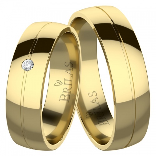 Piper Gold - snubní prsteny ze žlutého zlata
