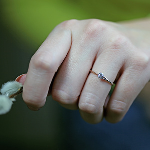 Polina Colour RW Briliant  - zásnubní prsten z bílého a růžového zlata