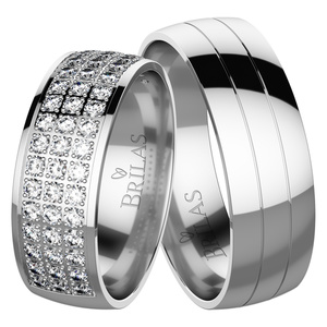 Amity White - snubní prsteny z bílého zlata