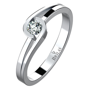 Selina White - zásnubní prsten z bílého zlata
