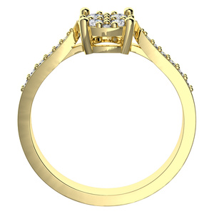Zlata Princess G Briliant - zásnubní prsten ze žlutého zlata