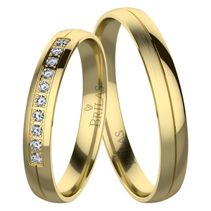 Laděna Gold - snubní prsteny ze žlutého zlata