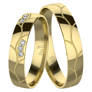 Myrna Gold - snubní prsteny ze žlutého zlata