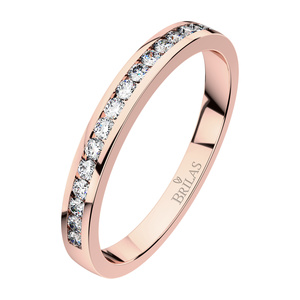 Sofie R Briliant - zásnubní prsten z růžového zlata