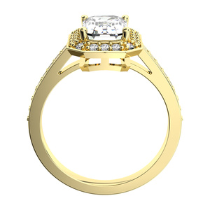 Olivia Gold - velkolepý zásnubní prsten ze žlutého zlata