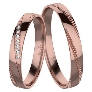 Jaroslava Red - snubní prsteny z růžového zlata