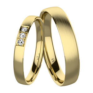Zeta Gold - snubní prsteny ze žlutého zlata