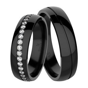 Taurus Black Steel  - snubní prsteny z chirurgické oceli
