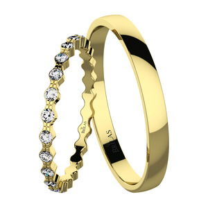 Shanel Gold - snubní prsteny ze žlutého zlata