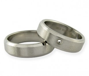 Canyon - ocelové snubní prsteny