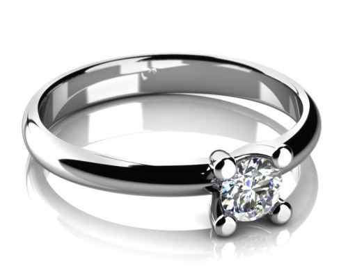Hestia White - klasický zásnubní prsten v dokonalém provedení
