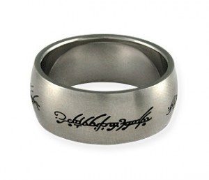 Lord of The Rings - ocelový prsten s nápisem