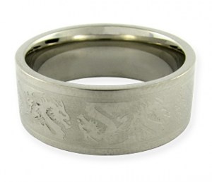 Dragon II - ocelový prsten