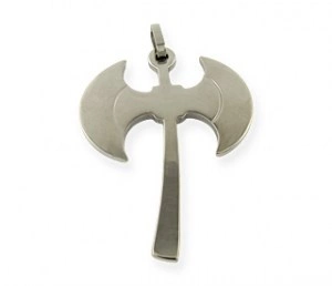 Barbarská sekyrka - ocelový přívěsek