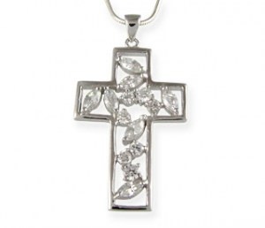 Crossie - kříž plněný zirkonovými slzami