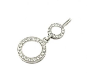 Saurus Bianco I - zlatý přívěsek se zirkony