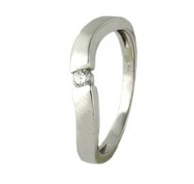 Aurum Alba - prsten z bílého zlata