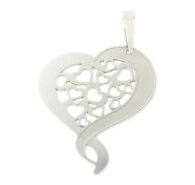 Margot Alba I - přívěsek tvaru srdce
