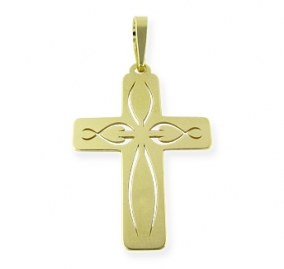 Santo Gold I - zlatý přívěsek tvaru kříže