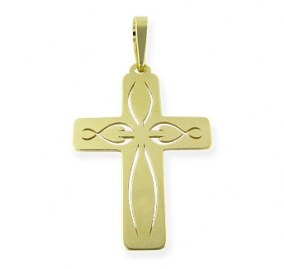 Santo Gold I - zlatý přívěsek tvaru kříže