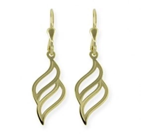 Mariana Aureo II - zlaté náušnice abstraktního tvaru