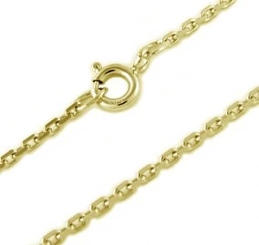 Cable Small Z (16 mm) - řetízek ze žlutého zlata