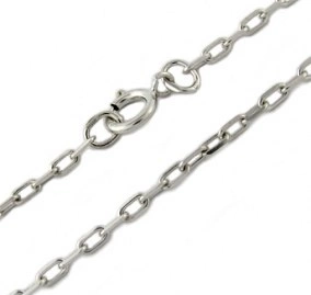 Cable Big B (16 mm) - řetízek z bílého zlata