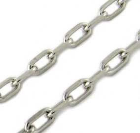 Cable Big B (16 mm) - řetízek z bílého zlata