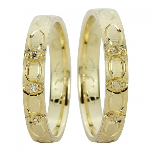 Zachary Gold  - elegantní snubní prsteny ze žlutého zlata 