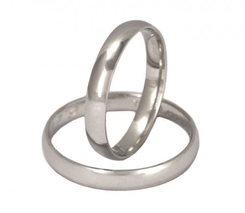 Sinus 3 white - moderní snubní prsteny 