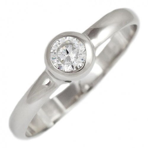 Nerys White - Nádherný zásnubní prsten z bílého zlata