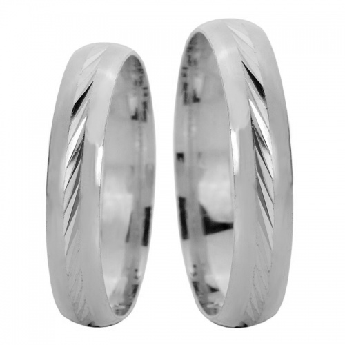Zambo White - snubní prsteny z bílého zlata