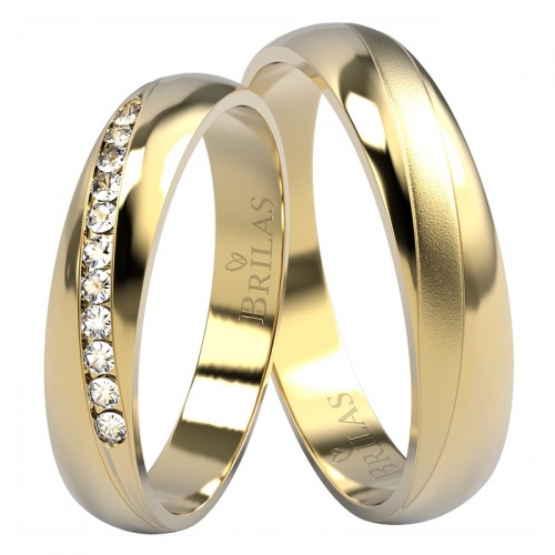 Salme Gold  - zářivé snubní prstýnky ze žlutého zlata 