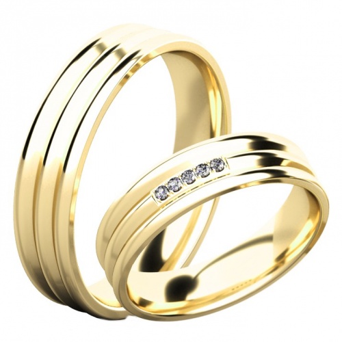 Mafalda Gold - snubní prsteny ze žlutého zlata