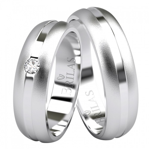 Lorenza Silver stříbrné snubní prsteny