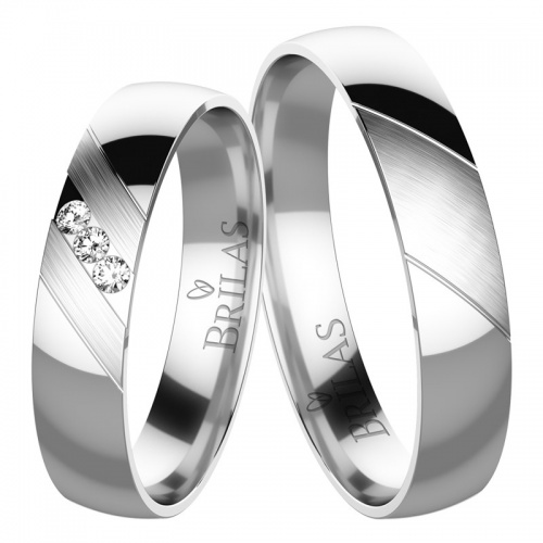 Emanuele Silver snubní prsteny ze stříbra