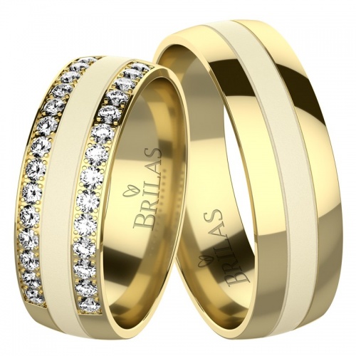 Isidora Gold snubní prsteny ze žlutého zlata