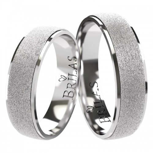 Glint Silver  matované snubní prsteny ze stříbra