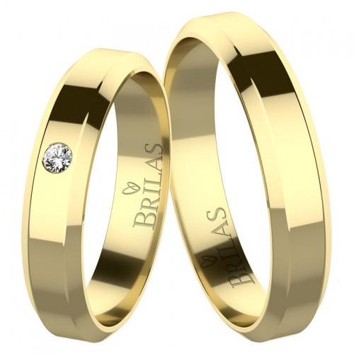 Atria Gold Diamond  snubní prsteny ze žlutého zlata