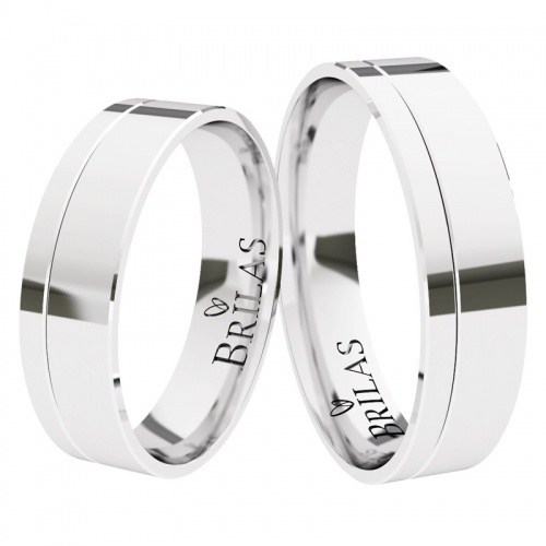 Everest Silver  moderní snubní prsteny ze stříbra