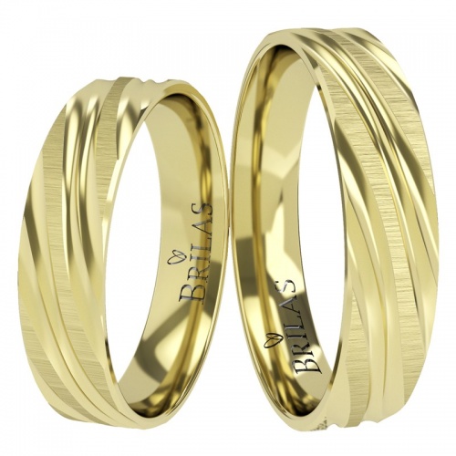 Olga Gold snubní prsteny ze žlutého zlata
