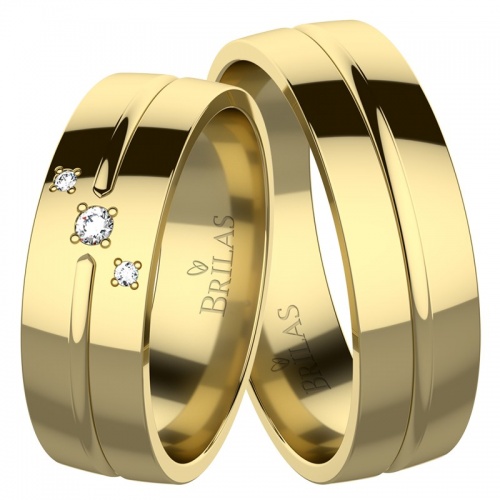 Dona Gold snubní prsteny ze žlutého zlata