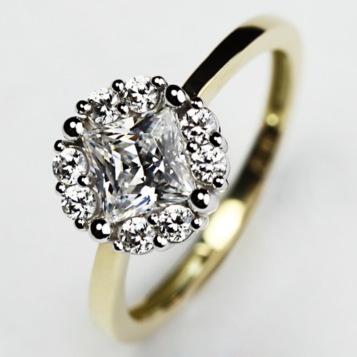 Juliana Colour GW zásnubní prsten z bílého a žlutého zlata
